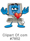 Computer Clipart #7852 by Mascot Junction