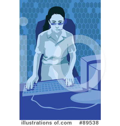 Royalty-Free (RF) Computer Clipart Illustration by mayawizard101 - Stock Sample #89538