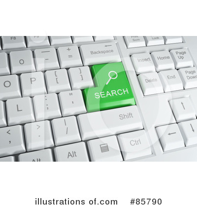 Royalty-Free (RF) Computer Keyboard Clipart Illustration by Mopic - Stock Sample #85790