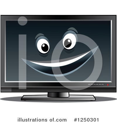 Royalty-Free (RF) Computer Monitor Clipart Illustration by Vector Tradition SM - Stock Sample #1250301