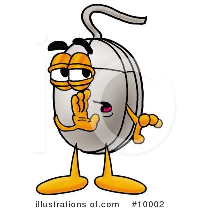 Royalty-Free (RF) Computer Mouse Clipart Illustration by Mascot Junction - Stock Sample #10002