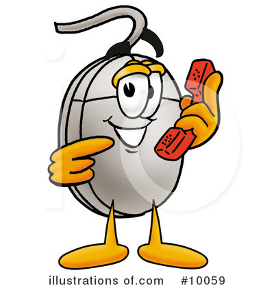 Royalty-Free (RF) Computer Mouse Clipart Illustration by Mascot Junction - Stock Sample #10059