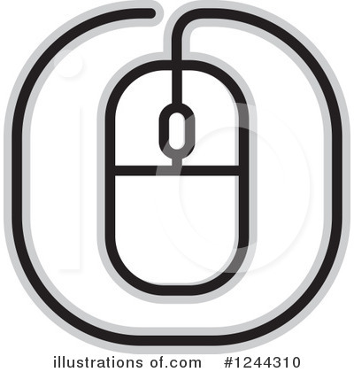 Royalty-Free (RF) Computer Mouse Clipart Illustration by Lal Perera - Stock Sample #1244310