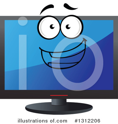 Computer Monitor Clipart #1312206 by Vector Tradition SM