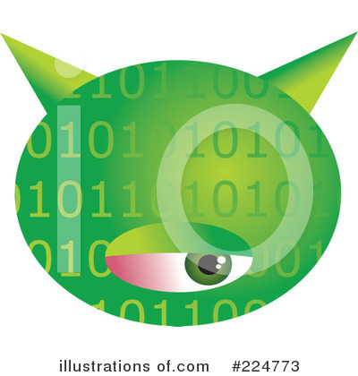 Royalty-Free (RF) Computer Virus Clipart Illustration by Prawny - Stock Sample #224773