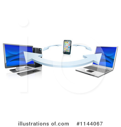 Royalty-Free (RF) Computers Clipart Illustration by AtStockIllustration - Stock Sample #1144067