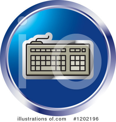 Computer Keyboard Clipart #1202196 by Lal Perera