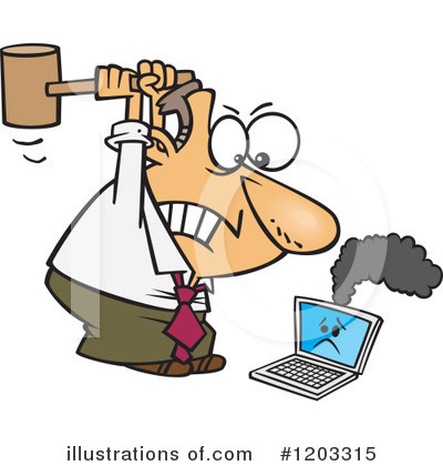 Computer Repair Clipart #1203315 by toonaday