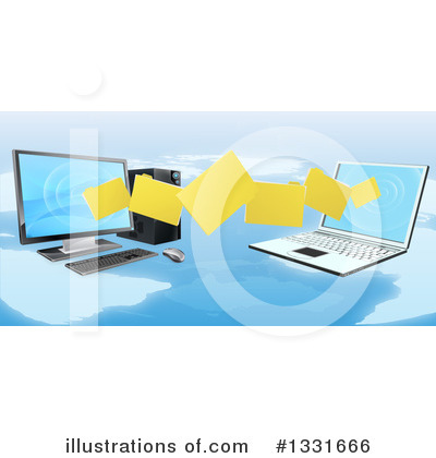 Royalty-Free (RF) Computers Clipart Illustration by AtStockIllustration - Stock Sample #1331666
