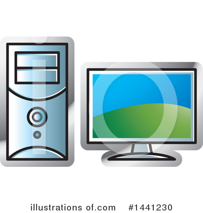 Royalty-Free (RF) Computers Clipart Illustration by Lal Perera - Stock Sample #1441230