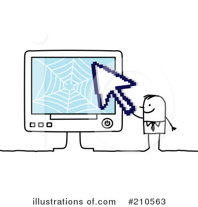 Royalty-Free (RF) Computers Clipart Illustration by NL shop - Stock Sample #210563