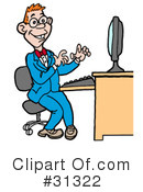 Computers Clipart #31322 by LaffToon