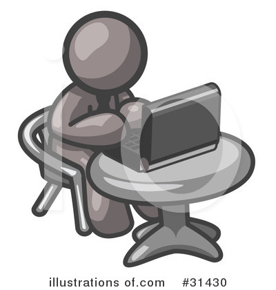 Royalty-Free (RF) Computers Clipart Illustration by Leo Blanchette - Stock Sample #31430