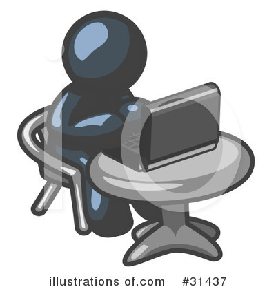 Royalty-Free (RF) Computers Clipart Illustration by Leo Blanchette - Stock Sample #31437
