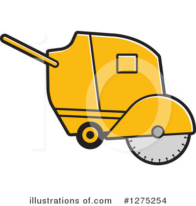 Royalty-Free (RF) Concrete Cutter Clipart Illustration by Lal Perera - Stock Sample #1275254