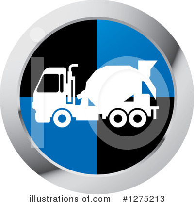 Royalty-Free (RF) Concrete Mixer Clipart Illustration by Lal Perera - Stock Sample #1275213
