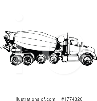 Royalty-Free (RF) Concrete Mixer Clipart Illustration by dero - Stock Sample #1774320