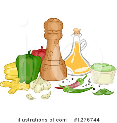 Royalty-Free (RF) Condiments Clipart Illustration by BNP Design Studio - Stock Sample #1276744