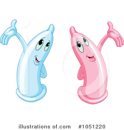 Royalty-Free (RF) Condom Clipart Illustration by Pushkin - Stock Sample #1051220