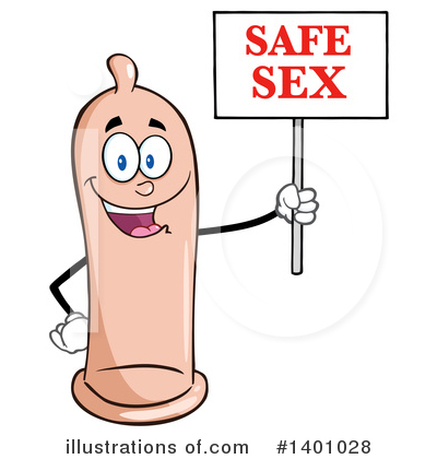 Royalty-Free (RF) Condom Mascot Clipart Illustration by Hit Toon - Stock Sample #1401028