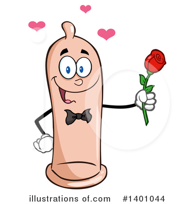 Royalty-Free (RF) Condom Mascot Clipart Illustration by Hit Toon - Stock Sample #1401044