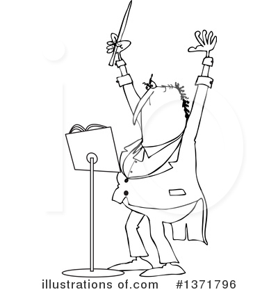 Royalty-Free (RF) Conductor Clipart Illustration by djart - Stock Sample #1371796