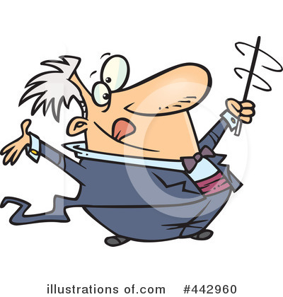 Royalty-Free (RF) Conductor Clipart Illustration by toonaday - Stock Sample #442960