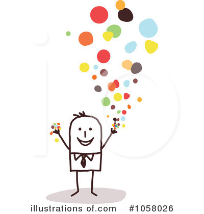 Royalty-Free (RF) Confetti Clipart Illustration by NL shop - Stock Sample #1058026