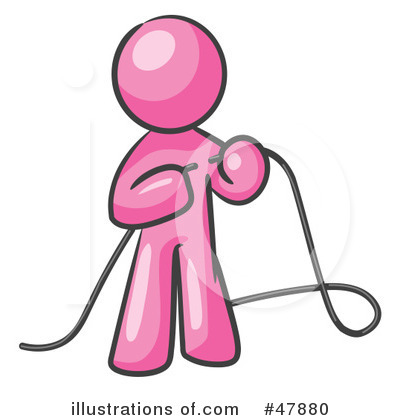 Pink Design Mascot Clipart #47880 by Leo Blanchette