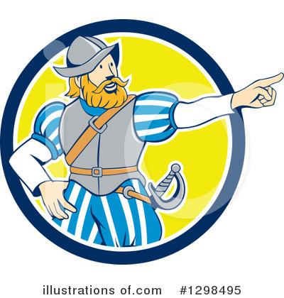 Royalty-Free (RF) Conquistador Clipart Illustration by patrimonio - Stock Sample #1298495