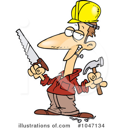 Construction Worker Clipart #1047134 by toonaday
