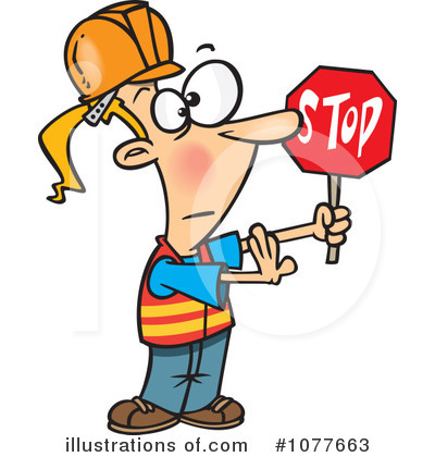 Road Construction Clipart #1077663 by toonaday