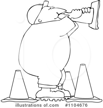 Construction Cone Clipart #1104676 by djart