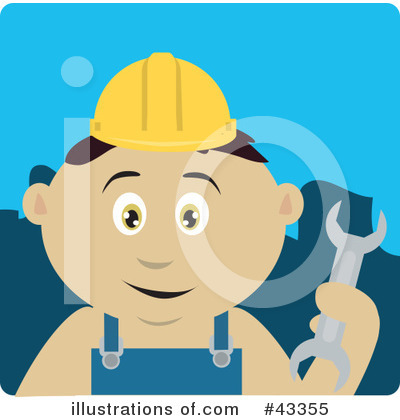 Royalty-Free (RF) Construction Clipart Illustration by Dennis Holmes Designs - Stock Sample #43355