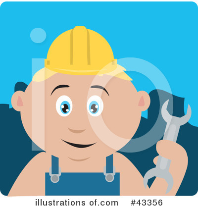 Royalty-Free (RF) Construction Clipart Illustration by Dennis Holmes Designs - Stock Sample #43356