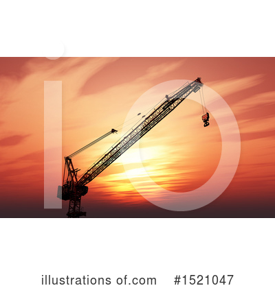 Royalty-Free (RF) Construction Crane Clipart Illustration by KJ Pargeter - Stock Sample #1521047