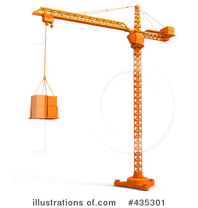 Royalty-Free (RF) Construction Crane Clipart Illustration by Tonis Pan - Stock Sample #435301