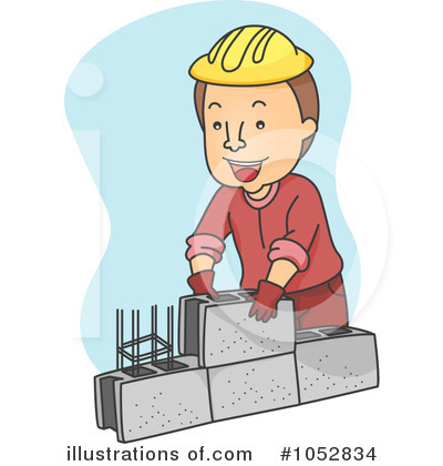 Royalty-Free (RF) Construction Worker Clipart Illustration by BNP Design Studio - Stock Sample #1052834