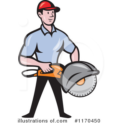 Royalty-Free (RF) Construction Worker Clipart Illustration by patrimonio - Stock Sample #1170450