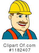 Construction Worker Clipart #1182407 by Vector Tradition SM
