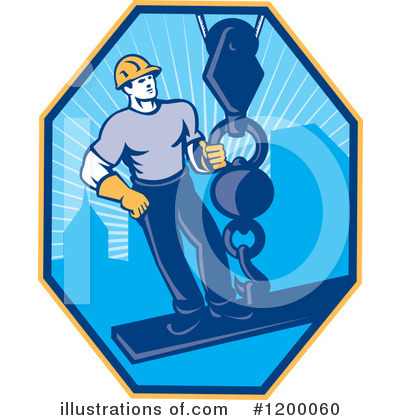 Royalty-Free (RF) Construction Worker Clipart Illustration by patrimonio - Stock Sample #1200060