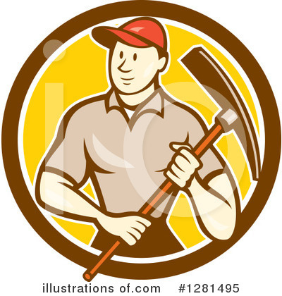 Royalty-Free (RF) Construction Worker Clipart Illustration by patrimonio - Stock Sample #1281495