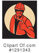 Construction Worker Clipart #1291343 by patrimonio
