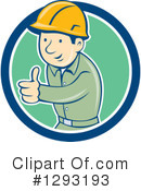 Construction Worker Clipart #1293193 by patrimonio