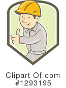 Construction Worker Clipart #1293195 by patrimonio