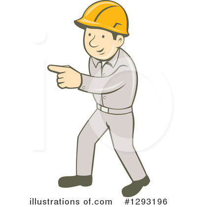 Royalty-Free (RF) Construction Worker Clipart Illustration by patrimonio - Stock Sample #1293196