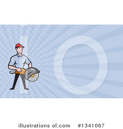 Royalty-Free (RF) Construction Worker Clipart Illustration by patrimonio - Stock Sample #1341067