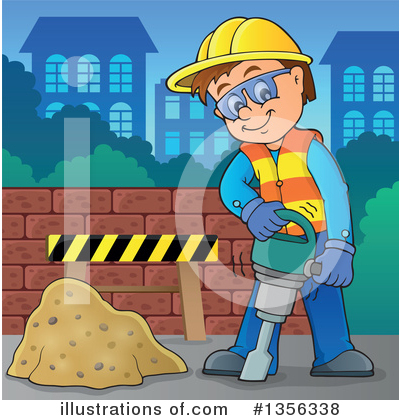 Construction Worker Clipart #1356338 by visekart