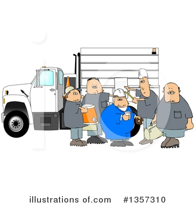 Royalty-Free (RF) Construction Worker Clipart Illustration by djart - Stock Sample #1357310