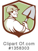 Construction Worker Clipart #1358303 by patrimonio